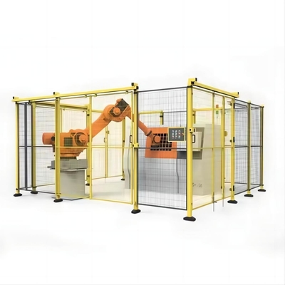 Structure Rack Robot Guardrail Workshop Isolation Net Safety Protection Net Powder Coating