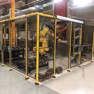 Structure Rack Robot Guardrail Workshop Isolation Net Safety Protection Net Powder Coating