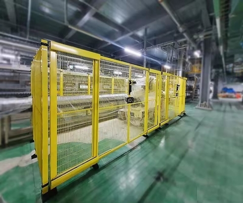 Pallet Racking Machine Protective Wire Mesh Fence For Workshop In Q235 Raw Material