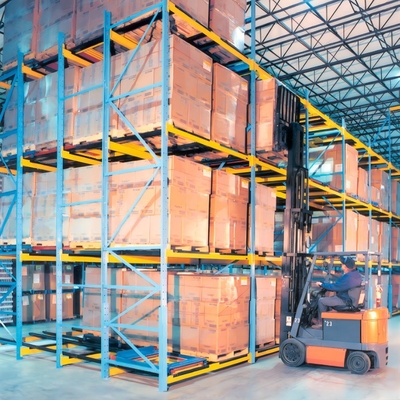 Customized Push Back Rack System For Heavy-duty Storage Package Gross Weight 60.000kg