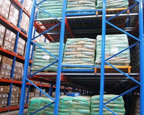 Steel Warehouse Storage Push Back Pallet Racking System Development Type