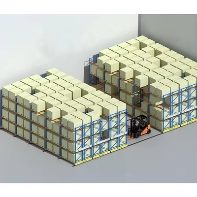 High Space Utilization Guide Rail Electric Mobile Rack Storage System for Pallet Racking