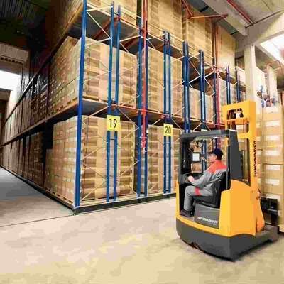 High Space Utilization Guide Rail Electric Mobile Rack Storage System for Pallet Racking