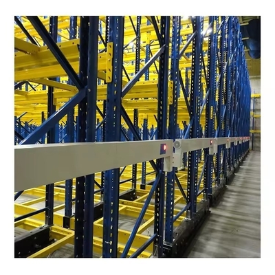 High Space Utilization Guide Rail Electric Mobile Rack Storage System for Pallet Racking