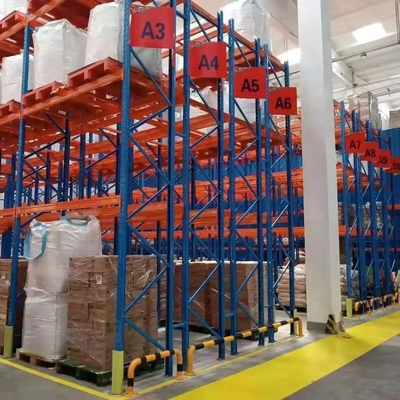 Power Coated Heavy Duty Double Deep Pallet Racking For Warehouse Storage