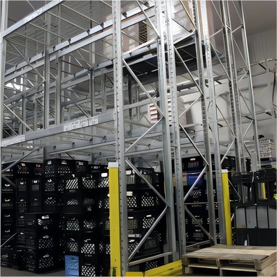 Power Coated Heavy Duty Double Deep Pallet Racking For Warehouse Storage