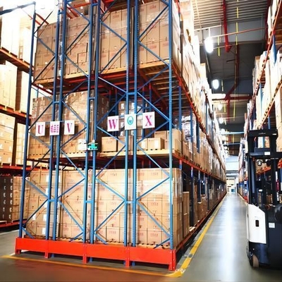 Power Coated Heavy Duty Double Deep Pallet Racking For Warehouse Storage