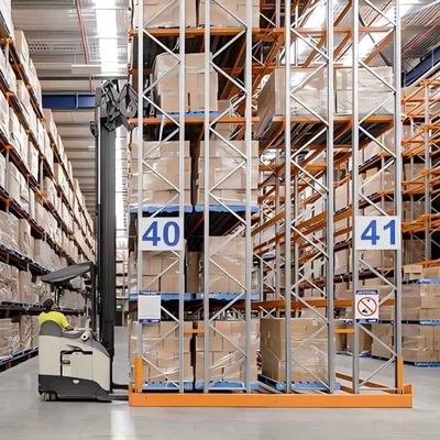 2000kg Deep Distance Lift Trucks Upgrade With Steel Double Deep Pallet Racking System