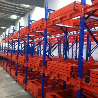 Customized Push-in Pallet Rack System For Warehouse