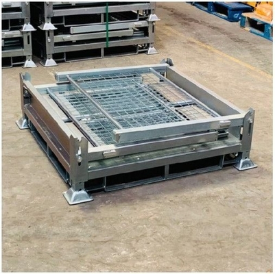 Development Conventional Stackable Mesh Steel Stillage Wire Container Cage for Waste