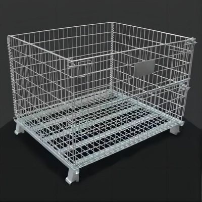 Collapsible Foldable Butterfly Cage Mobile Turnover Cages with Wheels and Open/Closed