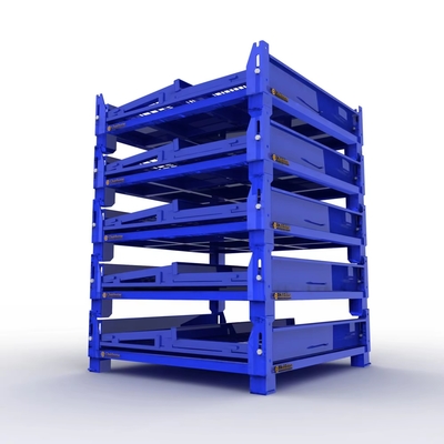 100-1500kg Capacity Stackable Steel Pallet Rack Cages For Durable Storage