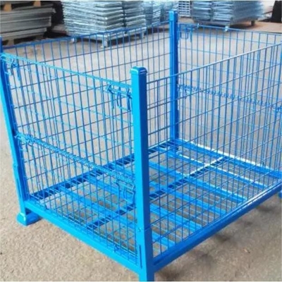 Multi-Level Racking QIFEI-028 Warehouse Transport Welded Wire Mesh Basket with Caster