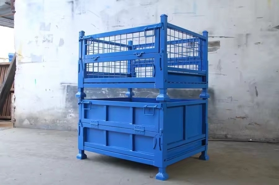 Heavy Duty Mesh Stillage With 1000kg Load Capacity And Powder Coating