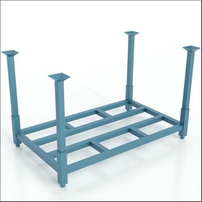 Common Powder Coating Stacking Racks For Chemicals Bag Storage Heavy Duty And Foldable