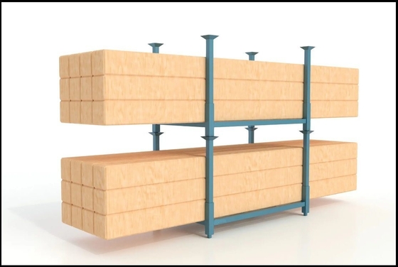 Common Powder Coating Stacking Racks For Chemicals Bag Storage Heavy Duty And Foldable