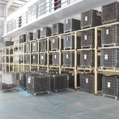 QIFEI-Wire Mesh Container Adjustable Mobility For Industrial Wire Baskets