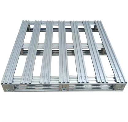 Development Galvanized 4 Way Forklift Access Steel Pallet for Workshop Stackable Goods