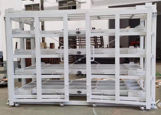Steel Drawer Structure Heavy Duty Sheet Racks For Rolling Out Plate Layer Panels