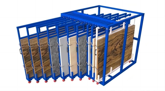 Combined Mobility Vertical Roll Out Sheets Rack For Heavy Duty Metal Sheets Storage
