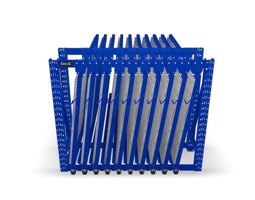 Heavy Duty Roll Out Sheet Drawer Rack For Steel Sheets Storage Customized Design