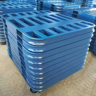 High Capacity Single / Double Faced 4 Way Entry Steel Pallets 500kg Load For Warehouse