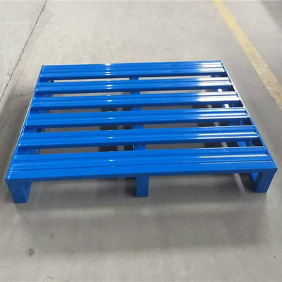 High Capacity Single / Double Faced 4 Way Entry Steel Pallets 500kg Load For Warehouse