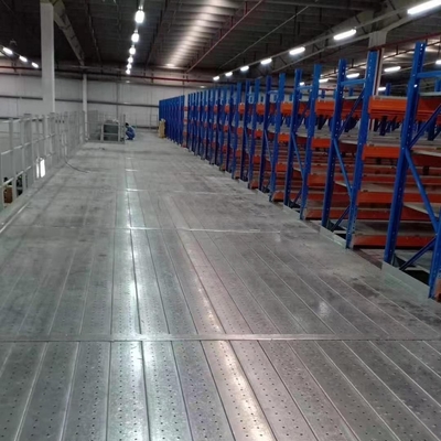 Small Warehouse Storage Fixed Mobility Mezzanine Platform Heavy Duty Racking Solution