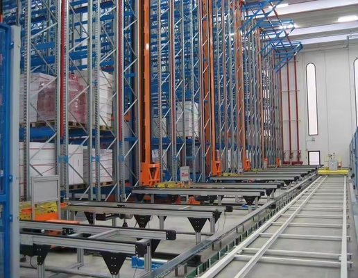 Rack Structure Q235 Stacker Crane Aisles Automated System Asrs For Warehouse Storage