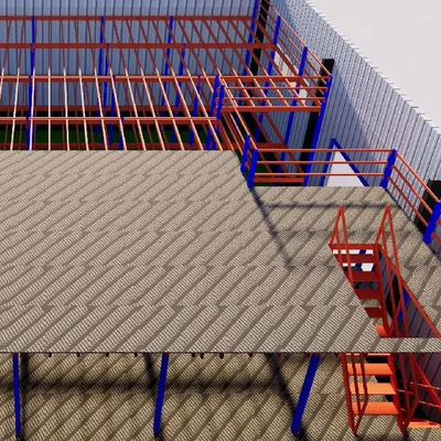 Customized Steel Mezzanine Floor Racking System For Large-Scale Storage Optimization