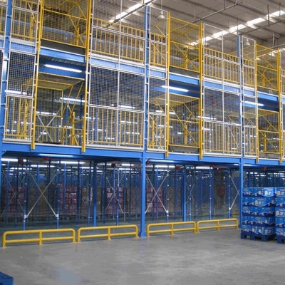 Customized Steel Mezzanine Floor Racking System For Large-Scale Storage Optimization