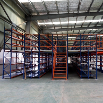 Adjustable Mezzanine Floor Racking For Conventional Warehouse Storage Custom Design