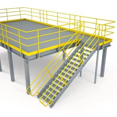 0-5m Height Heavy Duty Mezzanine Steel Platform For Industrial Warehouse Storage