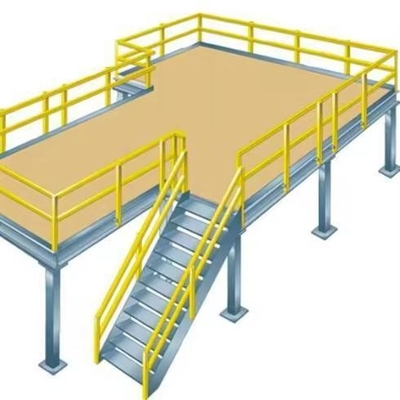 0-5m Height Heavy Duty Mezzanine Steel Platform For Industrial Warehouse Storage