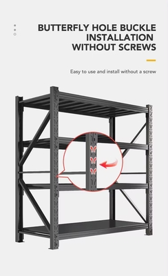 Powder Coated Medium Duty Racking , Industrial Warehouse Shelving Anti Corrosion