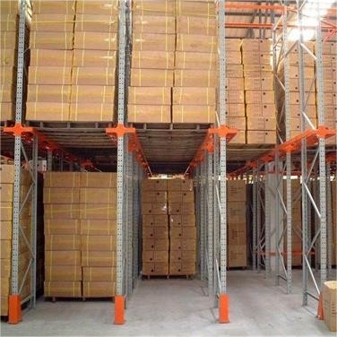 75mm Square Hole Drive In Pallet Racking , Drive Through Racking System