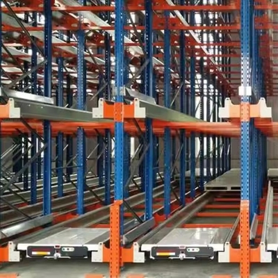 Cold Rolled Radio Shuttle Storage Rack Warehouse Racking System Customized Density