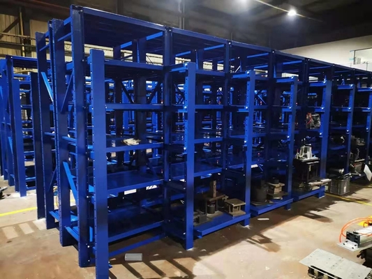 Adjustable Powder Coated Mould Racking System with 2-5 Layers in Blue