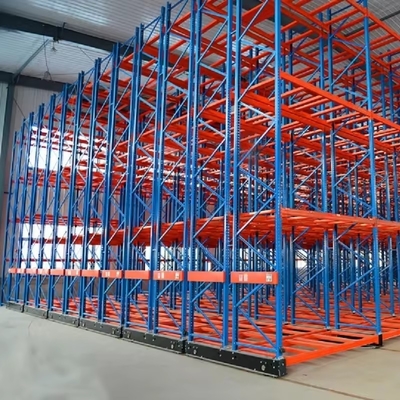 Steel Heavy Duty Motorized Mobile Racking System With Up To 90m Trolley Length