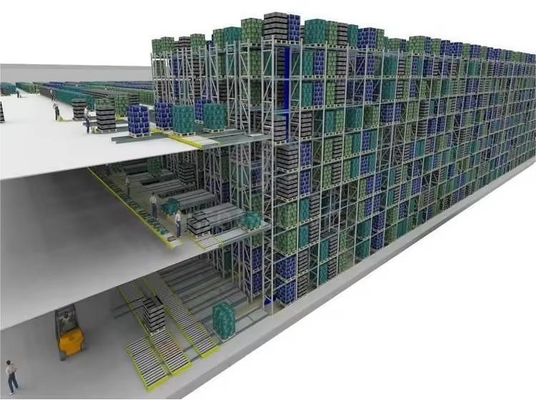 Q235 Steel Warehouse Racking Stacker Crane With Automated ASRS System
