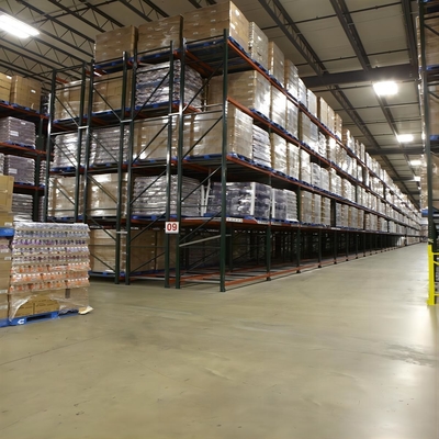 Heavy Duty Double Deep Pallet Racking For Supermarket Warehouse Customization