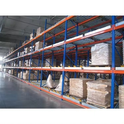 Industrial Roller Shelf Gravity Pallet Racking For Maximum Storage Capacity
