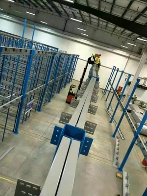Multi-Layer Steel Mezzanine Floor Rack For Warehouse Storage