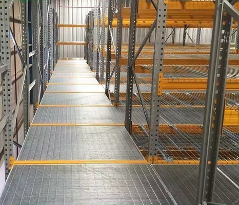 2 Floors Mezzanine Racking System , Industrial Storage Mezzanine Platforms