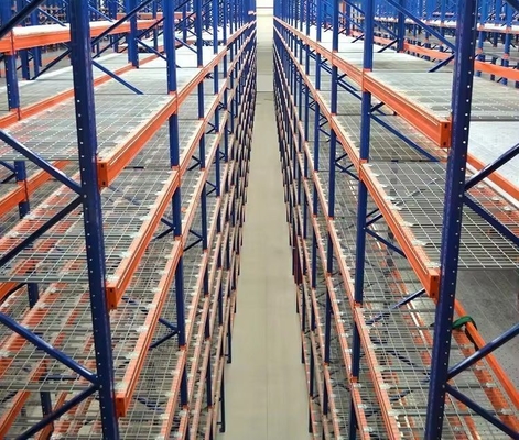 2 Floors Mezzanine Racking System , Industrial Storage Mezzanine Platforms