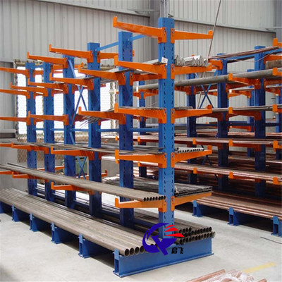 Double Sided Heavy Duty Cantilever Storage Racks , Industrial Cantilever Shelving