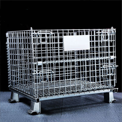 Heavy Duty Stackable Wire Mesh Pallet Cage With 4.2-6mm Wire Diameter