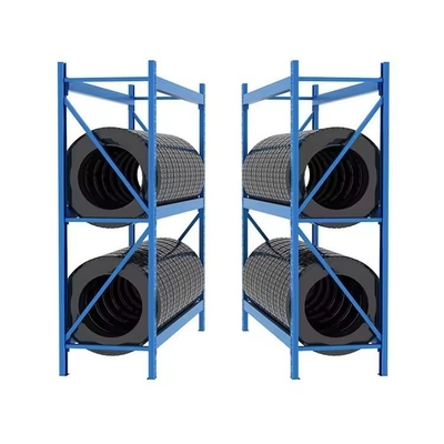 Customized And Adjustable Steel Wheel Racks For Car Tire Display By OEM ODM Supplier