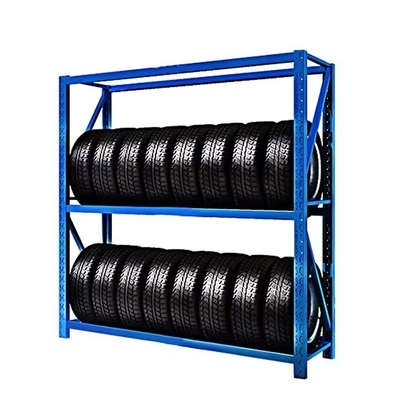 Customized And Adjustable Steel Wheel Racks For Car Tire Display By OEM ODM Supplier