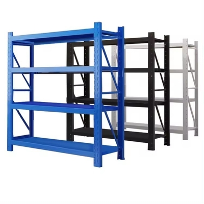 Long Span Medium Duty Shelving Adjustable Metal Shelves of Q235 for Warehouse Storage
